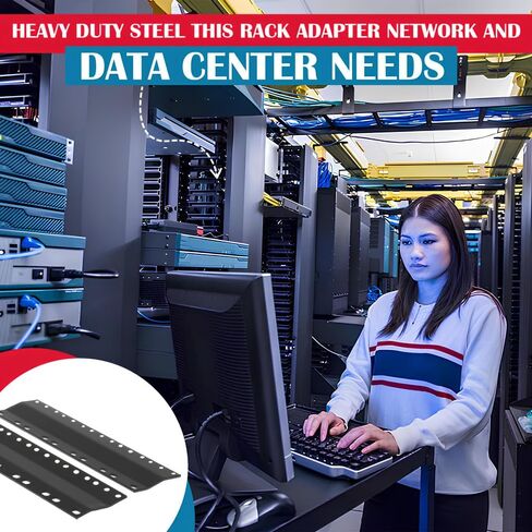 CablesAndKits 5RU Rack Adapter (5U), Converts 23" Rack to 19" Spacing in Saudi Arabia