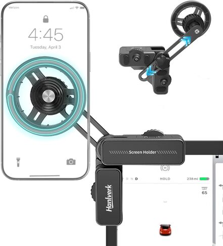 Magnetic Phone Holder, Car Mount for MagSafe, Enhanced Vacuum Suction Cup, Strong N52 Magnets, 360° Adjustable, Cell Phone Accessories for iPhone 16e 16 15 14 13 12 Series, and Android (Zinc Alloy) in Saudi Arabia