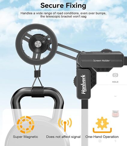 Magnetic Phone Holder, Car Mount for MagSafe, Enhanced Vacuum Suction Cup, Strong N52 Magnets, 360° Adjustable, Cell Phone Accessories for iPhone 16e 16 15 14 13 12 Series, and Android (Zinc Alloy) in Saudi Arabia