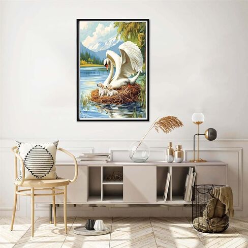 Yomiie 5D Diamond Art Kits for Adults, Train Diamond Painting Art Starry Night DIY Full Round Drill Kits, Embroidery Rhinestone Diamond Crystal Craft Canvas Home Wall Decor 12x16 inch in Saudi Arabia