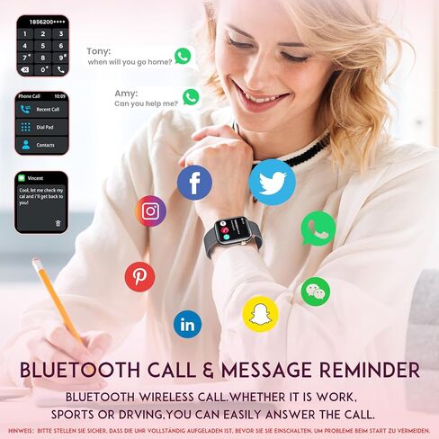 Wather Women Women Wather Watch: Gold Smart Watches for Women ، تجعل الإجابة على Bluetooth Call هواتف Android iPhone متوافق 123+ أوضاع رياضية IP68 in Saudi Arabia