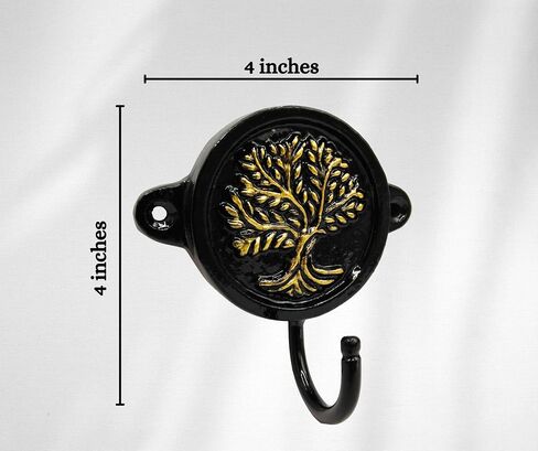 Aluminium Paw Print (1-Pack) Single Wall Hooks, Black Dog Themed Hooks for Hanging Leash, Dog Harness, Wall Mount Hanger, Organization Decorative Wall Hook in Saudi Arabia