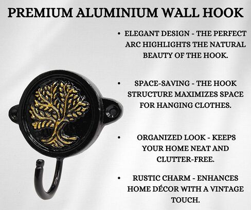 Aluminium Paw Print (1-Pack) Single Wall Hooks, Black Dog Themed Hooks for Hanging Leash, Dog Harness, Wall Mount Hanger, Organization Decorative Wall Hook in Saudi Arabia