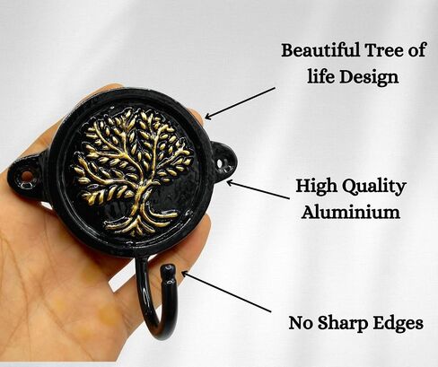 Aluminium Paw Print (1-Pack) Single Wall Hooks, Black Dog Themed Hooks for Hanging Leash, Dog Harness, Wall Mount Hanger, Organization Decorative Wall Hook in Saudi Arabia