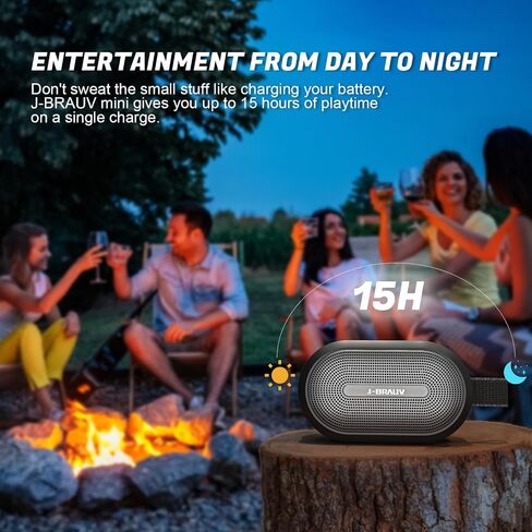 Portable Wireless Speakers Bluetooth, Mini Bike Speakers, 12W Stereo Loud Sound, IP67 Waterproof, TWS Pairing, BT5.3, 15H Playtime, Outdoor Speaker Bluetooth for Biking, Gifts in Saudi Arabia