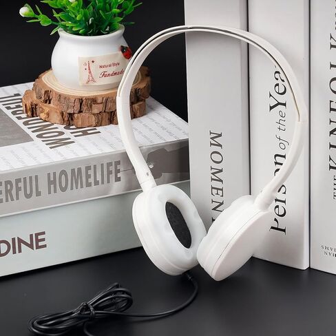 12 Pack Class Set Headphones for Kids Students Bulk Classroom Headsets Adjustable School Earphones On Ear with 3.5mm Jack for Youth Adults Teacher Must Have Supplies in Kuwait