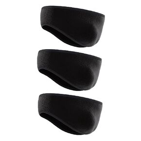 Ear Warmers for Men and Women & Ear Warmers for Cold Weather Headband (Black, One Size) in Kuwait