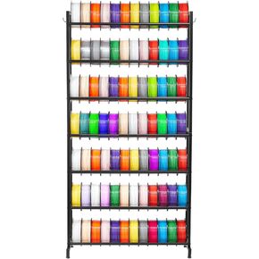 VEVOR 3D Printer Filament Storage Rack, 5 Tier Heavy Duty Storage Shelves for 3D Printing Filaments, Filament Spool Holders Racks for 3D Printing Studio, Home Studio, Office, Workshop (Shelf Only) in Kuwait