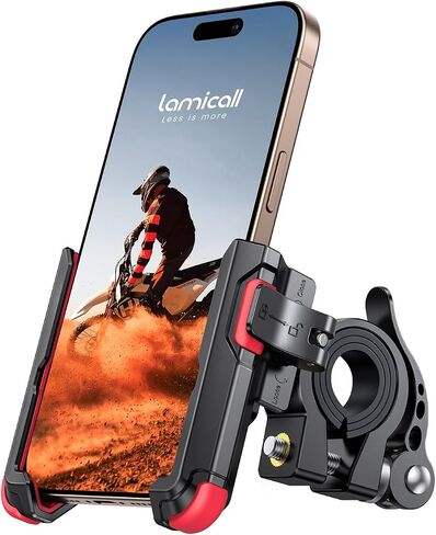 MOTTER LAMICALL MOTRACTERCELE PIKE MOUNT - [لا توجد كاميرا بلوك] [1S قفل] مشبك حامل الهاتف الخليوي الدراجة ، مقطع مقابض الدراجات ، من أجل iPhone 16 15 14 Pro Max ، Galaxy S25 S24 Ultra ، 4.7-7 "هواتف in Saudi Arabia