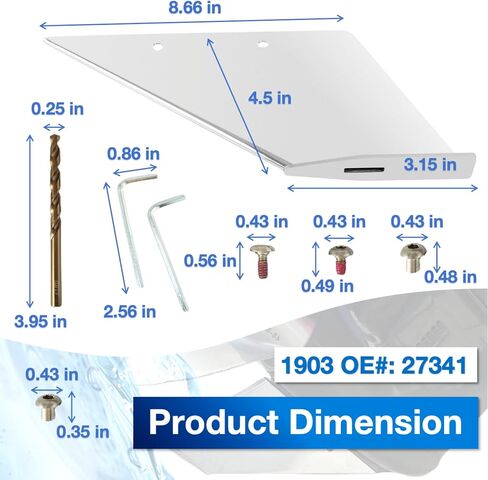 1900 Skeg Protector Guard for MerCruiser Stern Drive Bravo 1 & 3 1990-Present Stainless Steel Wear Tab 27051 in Kuwait