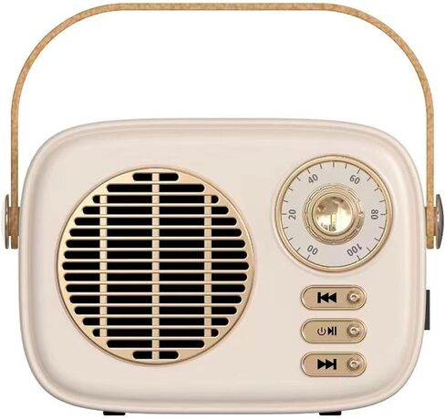 Retro Bluetooth Speaker, Vintage Decor, Gifts for Women Men Teen Girls,Portable Wireless Bluetooth Speaker, Cute Aesthetic Style for Office Kitchen Desk Bedroom Outdoor Support USB/TF Card/AUX (Blue) in Saudi Arabia