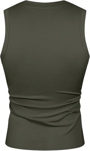 Oyoangle Men's V Deck Tank Top Slim Pretted Gym Gym Sleveless Muscle Dorts Summer Summer in Kuwait