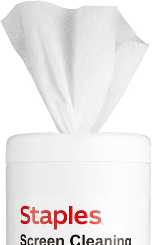 Staples Screen Cleaning Wipes, 100/Tub (ST61847) in Saudi Arabia