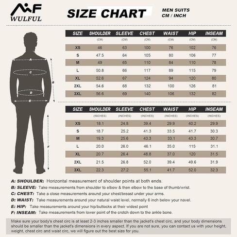 Wulful Men's Slim Fit Suit One Button 3 قطع السترة الفستان التجاري سترة حفل زفاف سترة وبانت in Kuwait