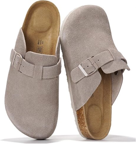 Project Cloud Mens Clogs - Full Grain Genuine Leather Memory Foam Clogs for Men Arch Support Cork Footbed - Non Slip Platform Mules (Brooklyn) in Saudi Arabia