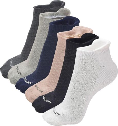 Bamboo Rayon Athletic Mens Socks Socks Arch Support Half Terry Cushioned Moisture Wicking Workout | 3 و 6 أزواج in Kuwait