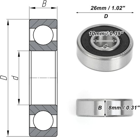 ACROPIX 6211DDU محامل كرة الأخدود العميقة P0 55x100x21mm محامل مشحمة in Saudi Arabia