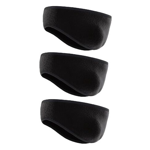 Ear Warmers for Men and Women & Ear Warmers for Cold Weather Headband (Black, One Size) in Kuwait