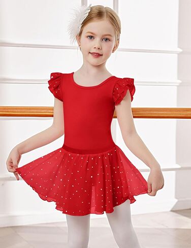 Zaclotre Ballet Hoodards for Girls Toddler Blueve Crisscross Back Dance Dance Wratf in Kuwait