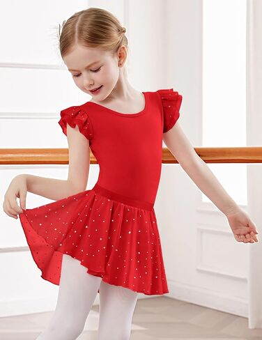 Zaclotre Ballet Hoodards for Girls Toddler Blueve Crisscross Back Dance Dance Wratf in Kuwait