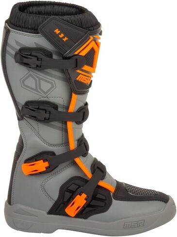 MSR Youth M3x Motocross Boots (4 ، أحمر/أبيض/أزرق) in Kuwait