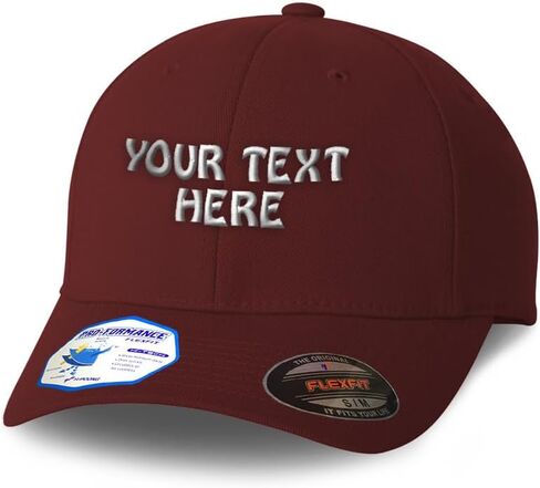 Flexfit Hats for Men & Women Custom Personalized Text Dad Hats Baseball Cap in Saudi Arabia