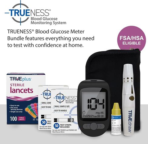 TRUENESS Air Meter with 100 strips, 100 Lancets and Lancing Device in Saudi Arabia