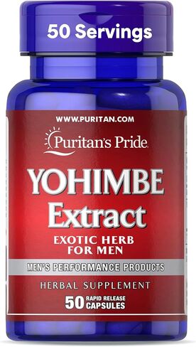 Puritan's Pride Yohimbe Exotic Herb للرجال 250 ملغ (1000 ملجم مكافئ) ، مكملات غذائية ، 50 كبسولات إطلاق سريعة in Kuwait