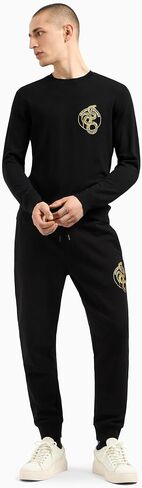 Armani Exchange Men's Snake Graphic Wool Mix Sweater in Saudi Arabia