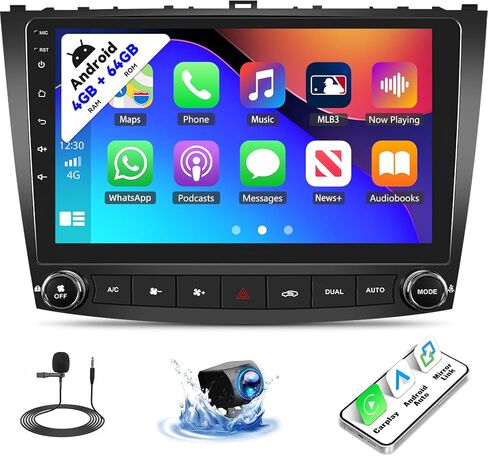 2+64G لـ LEXUS IS250 IS200 IS220 IS300 IS350 2006-2012 RADIOND RADIOD Android Car Stereo Carplay Android Auto Mirt in Saudi Arabia