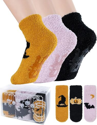 Century Star Fuzzy Socks Slipper Non Slip Grippy Socks for Women Winter Warm Cozy Soft Fluffy with Grips-Hospital in Kuwait