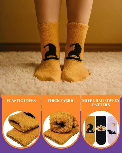 Century Star Fuzzy Socks Slipper Non Slip Grippy Socks for Women Winter Warm Cozy Soft Fluffy with Grips-Hospital in Kuwait
