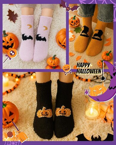 Century Star Fuzzy Socks Slipper Non Slip Grippy Socks for Women Winter Warm Cozy Soft Fluffy with Grips-Hospital in Kuwait