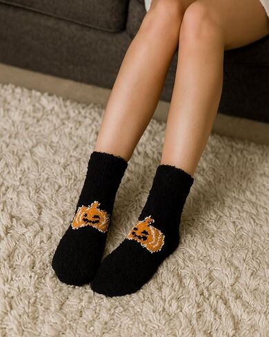 Century Star Fuzzy Socks Slipper Non Slip Grippy Socks for Women Winter Warm Cozy Soft Fluffy with Grips-Hospital in Kuwait