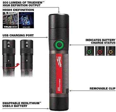 Milwaukee LED RCHRG FLSHLGHT 800L in Saudi Arabia