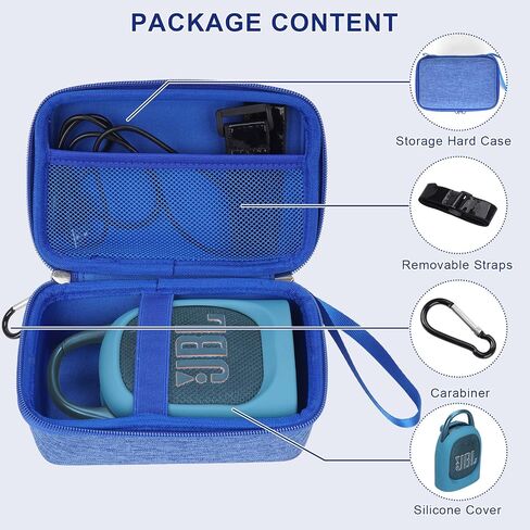 YouKnow Silicone Cover and Travel Case for JBL Clip 5 Ultra Portable Bluetooth Speaker, with Removable Strap Attach to Bike Golf Cart Boat (Purple) in Saudi Arabia