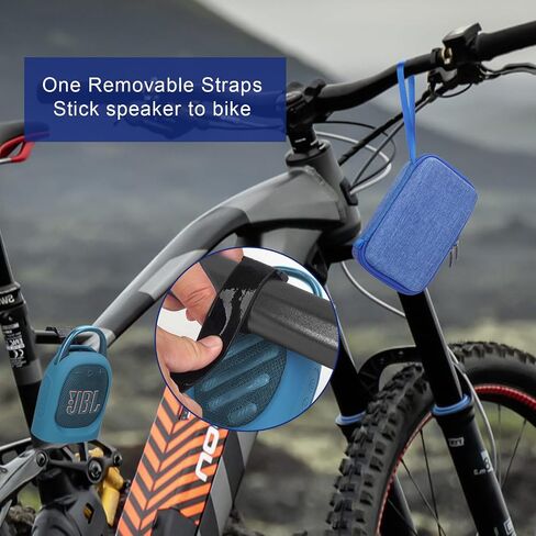 YouKnow Silicone Cover and Travel Case for JBL Clip 5 Ultra Portable Bluetooth Speaker, with Removable Strap Attach to Bike Golf Cart Boat (Purple) in Saudi Arabia