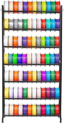 VEVOR 3D Printer Filament Storage Rack, 5 Tier Heavy Duty Storage Shelves for 3D Printing Filaments, Filament Spool Holders Racks for 3D Printing Studio, Home Studio, Office, Workshop (Shelf Only) in Saudi Arabia
