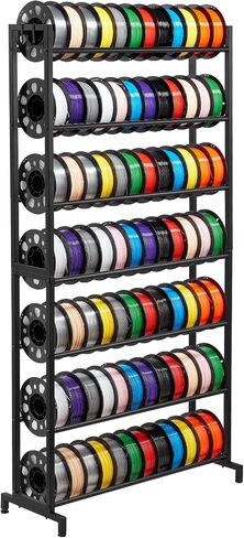 VEVOR 3D Printer Filament Storage Rack, 5 Tier Heavy Duty Storage Shelves for 3D Printing Filaments, Filament Spool Holders Racks for 3D Printing Studio, Home Studio, Office, Workshop (Shelf Only) in Saudi Arabia