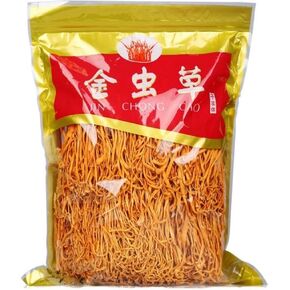SIFANGDA Cordyceps Flower 虫草花/Dried Cordyceps Mushroom Militaris/Chong Cao Hua/Pore Head Ordyceps Militaris/Gold Pupea Cordceps (500 grams (1.1 Pound)) in Saudi Arabia
