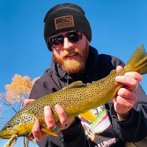 Fishing Gifts for Men American Flag Trucker Hat Fishing Hat Mens Christmas Birthday Gifts for Dad Father's Day Light-Brown in Saudi Arabia