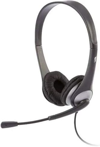 Cyber Acoustics Stereo Headset, 3.5mm Stereo & Y-Adapter for Separate Headphone & Mic Connection, K12 School Classroom and Education (AC-204) (10 Pack) in Saudi Arabia