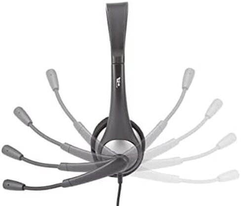 Cyber Acoustics Stereo Headset, 3.5mm Stereo & Y-Adapter for Separate Headphone & Mic Connection, K12 School Classroom and Education (AC-204) (10 Pack) in Saudi Arabia
