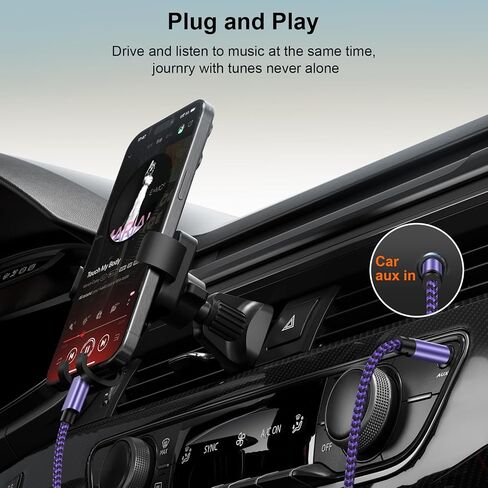 Samsung USB C to 3.5mm Audio Aux Cable, 3FT Headphone Jack to USB C Adapter for Samsung Galaxy A16/S25 Ultra/S24/S23/S22/S21/S20/A15, Type C Aux Cord for Car HiFi Audio Dongle Cable for iPhone 16e/15 in Saudi Arabia