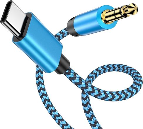 Samsung USB C to 3.5mm Audio Aux Cable, 3FT Headphone Jack to USB C Adapter for Samsung Galaxy A16/S25 Ultra/S24/S23/S22/S21/S20/A15, Type C Aux Cord for Car HiFi Audio Dongle Cable for iPhone 16e/15 in Saudi Arabia