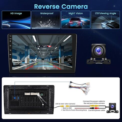 4+64GB Android 15 Car Stereo for Toyota Camry 2012-2014 Wireless Carplay Android Auto 10" Touch Screen Car Radio Dash Kit with GPS WiFi Bluetooth SWC DSP EQ Mirror Link Backup Camera in Saudi Arabia