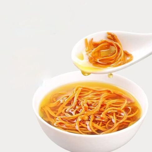 سيفانغدا كورديسيبس زهرة 虫草花/فطر كورديسيبس المجفف ميليتاريس/تشونغ كاو هوا/رأس المسام أورديسيبس ميليتاريس/الشرانق الذهبية كورديسيبس (500 جرام (1.1 رطل)) in Saudi Arabia