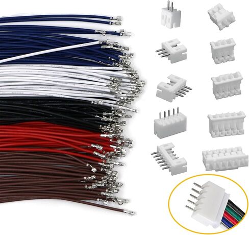 460pcs jst ph connector kit 2،3،4،5،6 pin connector مستقيمة مستقيم من الذكور/الإناث وموصلات لوحة الدوائر لأردوينو ، إلكترونيات ديي واستخدام المنزل in Kuwait
