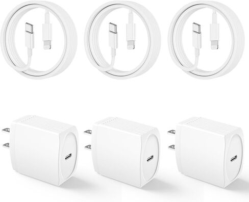 20W USB C Charger Charger 10 FT [MFI Certified] متوافق مع iPhone 14 13 12 11 XS XR x 8 iPad ، 2 Pack PD Wall Charger مع كابل Lightning Clate C -Type (الأسود) 2. in Kuwait