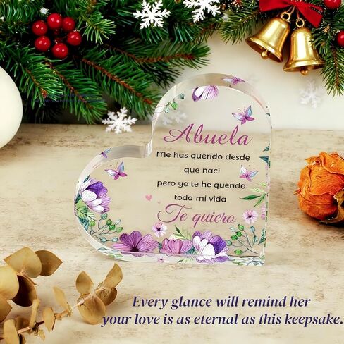 لوحات زخرفية من الأكريليك الإسباني للجدة، هدايا بارا أبويلا، هدية أبويلا، هدية بارا أبويلا، هدايا الجدة الإسبانية، هدية ديا دي لا مادري أبويلا، هدية أبويلا كومبليانوس، شفافة in Kuwait